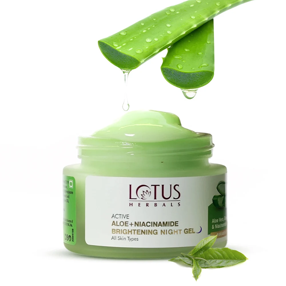 Active Aloe + Niacinamide Calm & Brighten Night Gel