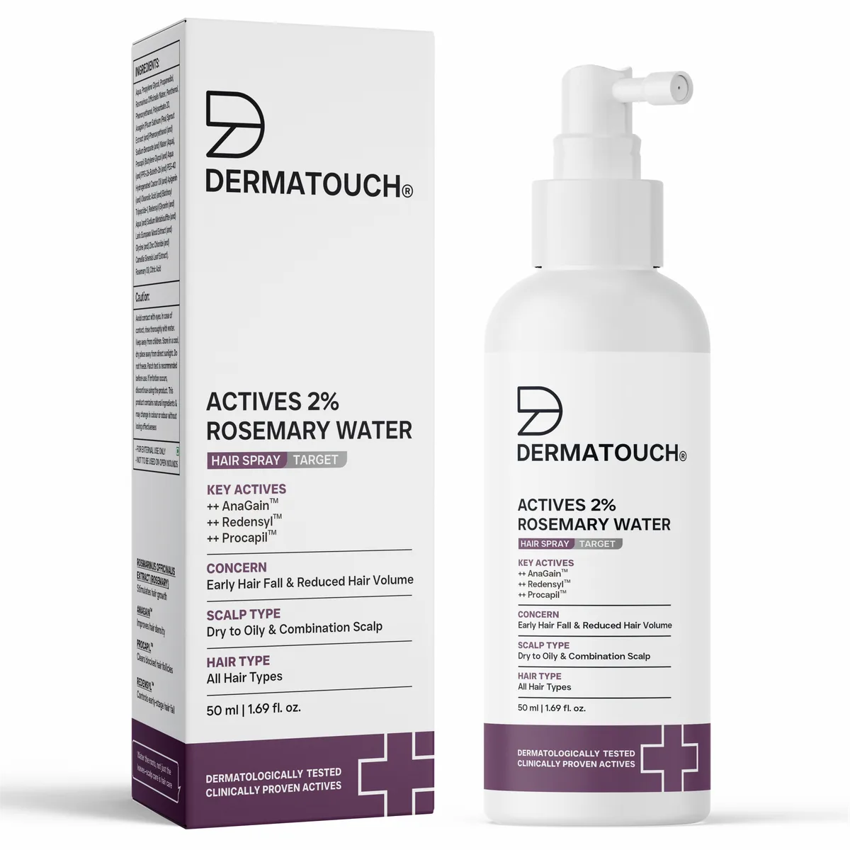 Actives 2% Rosemary Water Hair Growth Spray 50ml