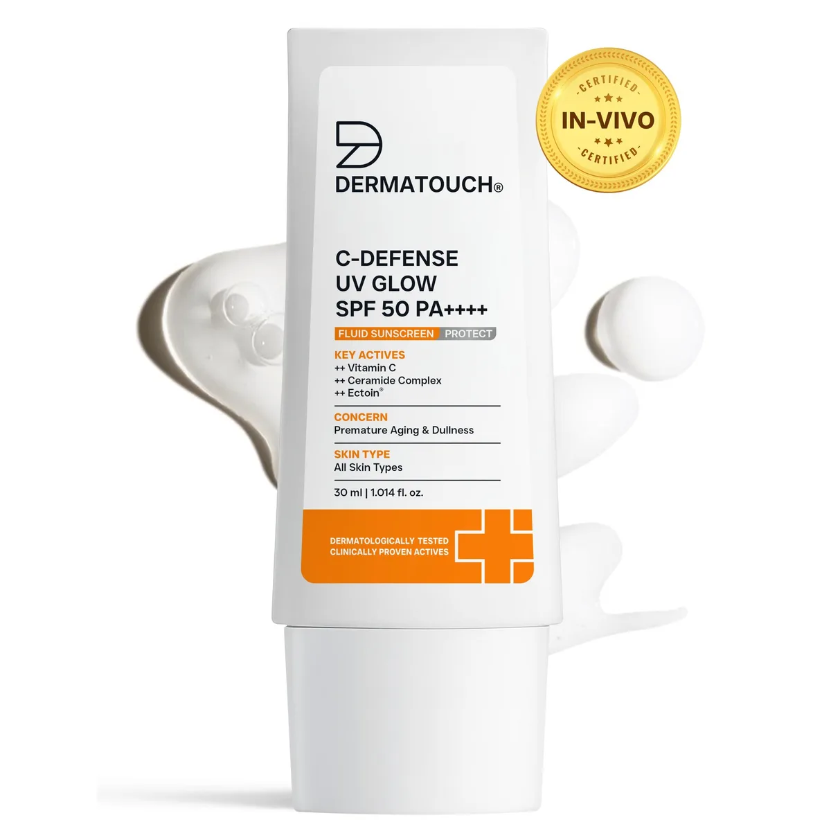 C-Defense UV Glow SPF 50 PA++++ Fluid Sunscreen 30ml