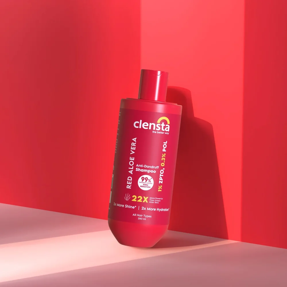 Clensta Red Aloe Vera Anti-Dandruff Shampoo