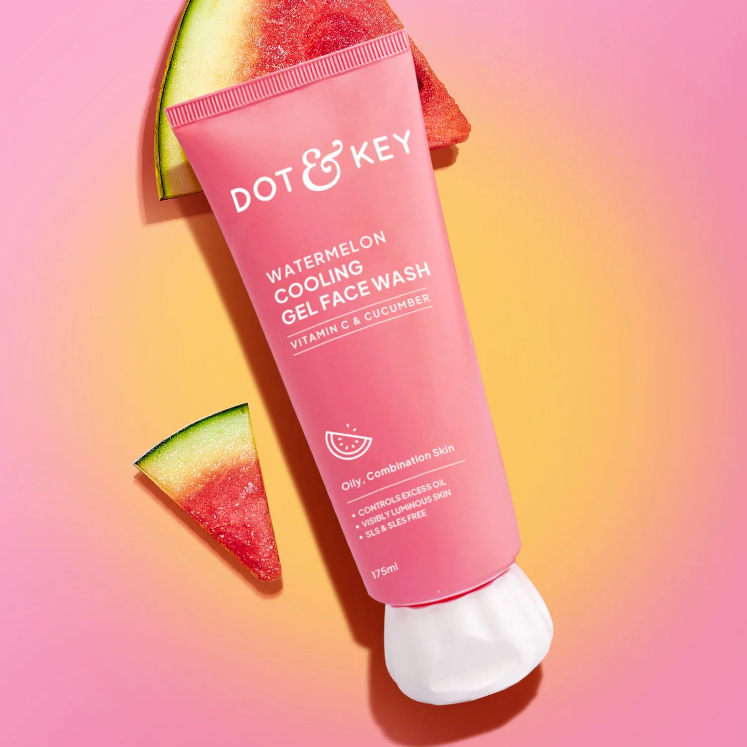 Dot & Key Watermelon SuperGlow Gel Face Wash with Vitamin C & Cucumber (100ml)