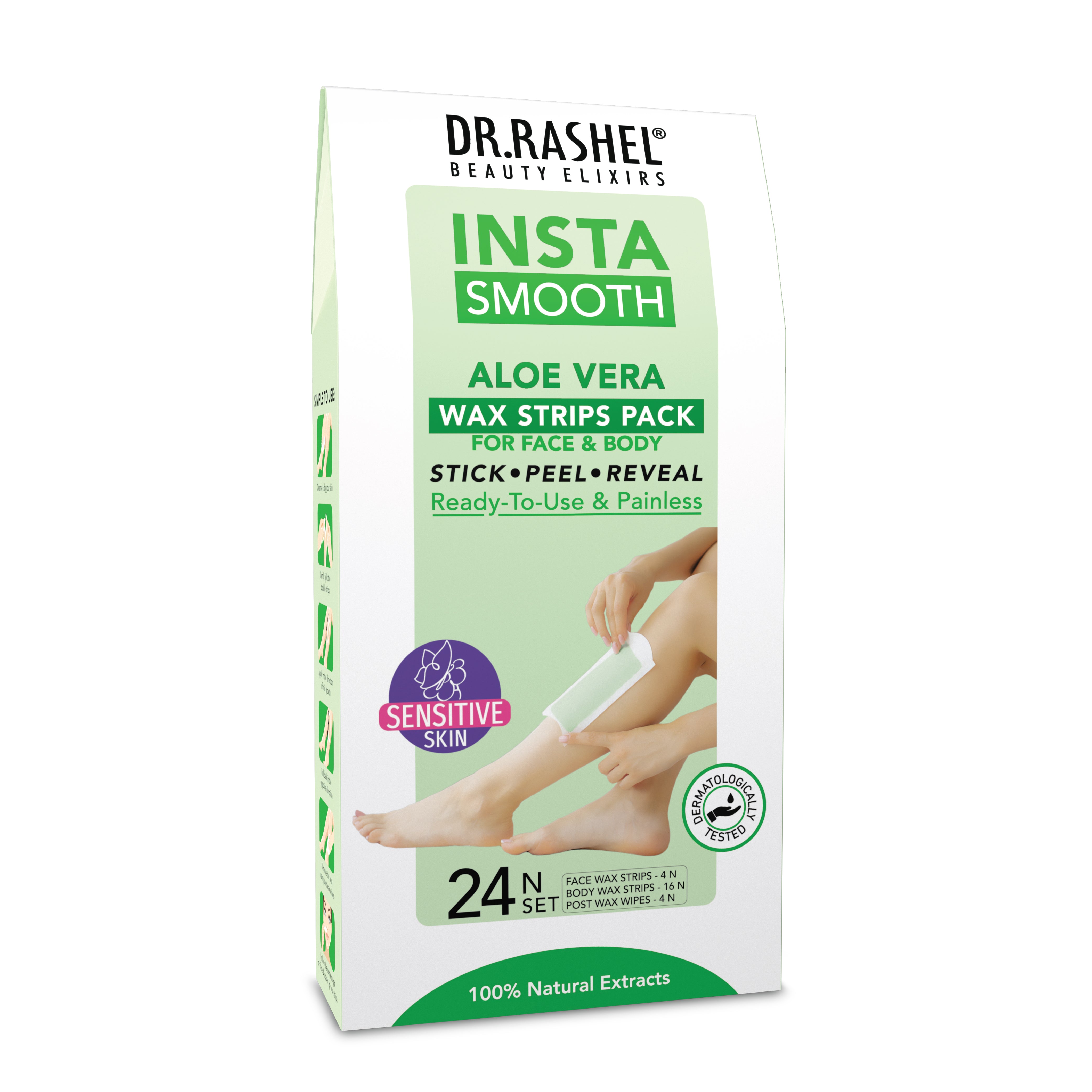 Dr. Rashel Wax Strips Pack - 24 strips