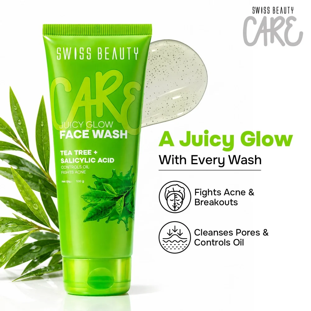 Care Juicy Glow Face Wash Tea Tree + Salicylic Acid