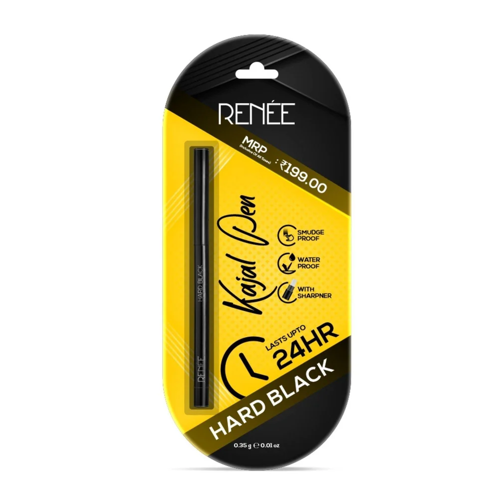Hard Black Kajal Pen (pack of 2) 0.35g(perpc)