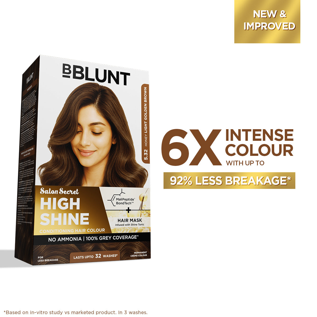 BBlunt Honey Light Golden Brown Hair Colour