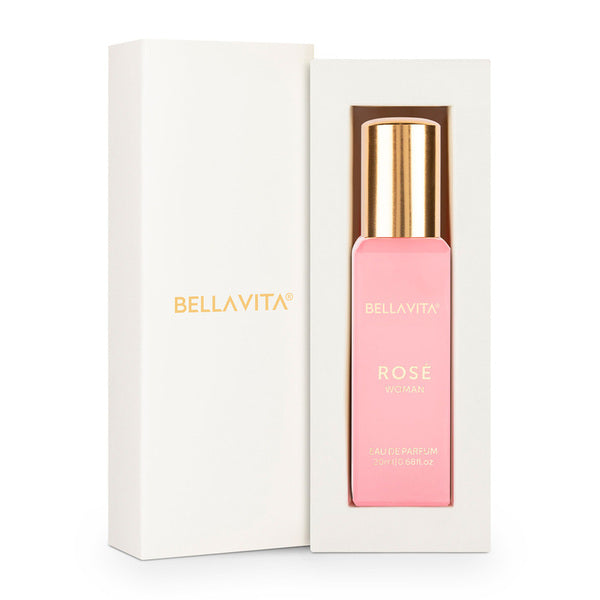 Bella Vita Luxury Rose Woman Eau De Parfum 20ml | Long Lasting Floral & Sweet Perfume for Women | Black Currant, Jasmine & Vanilla | Buy in Bulk on Bulkdoor