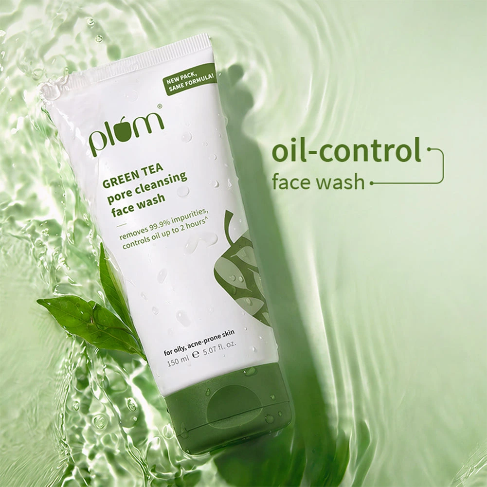 Plum Green Tea Pore Cleansing Face Wash 50ml | Acne Control & Oil Balance Cleanser