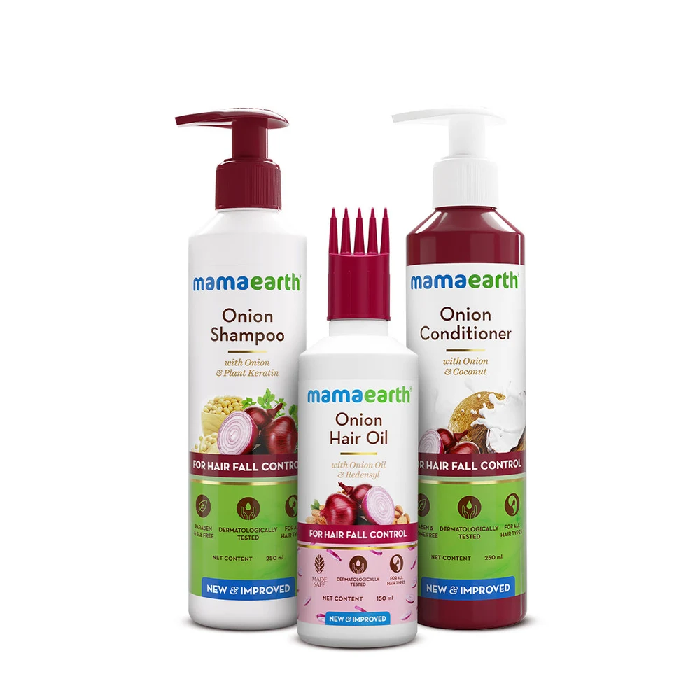 Mamaearth Onion Hair Fall Control Combo (Super Saver Pack)