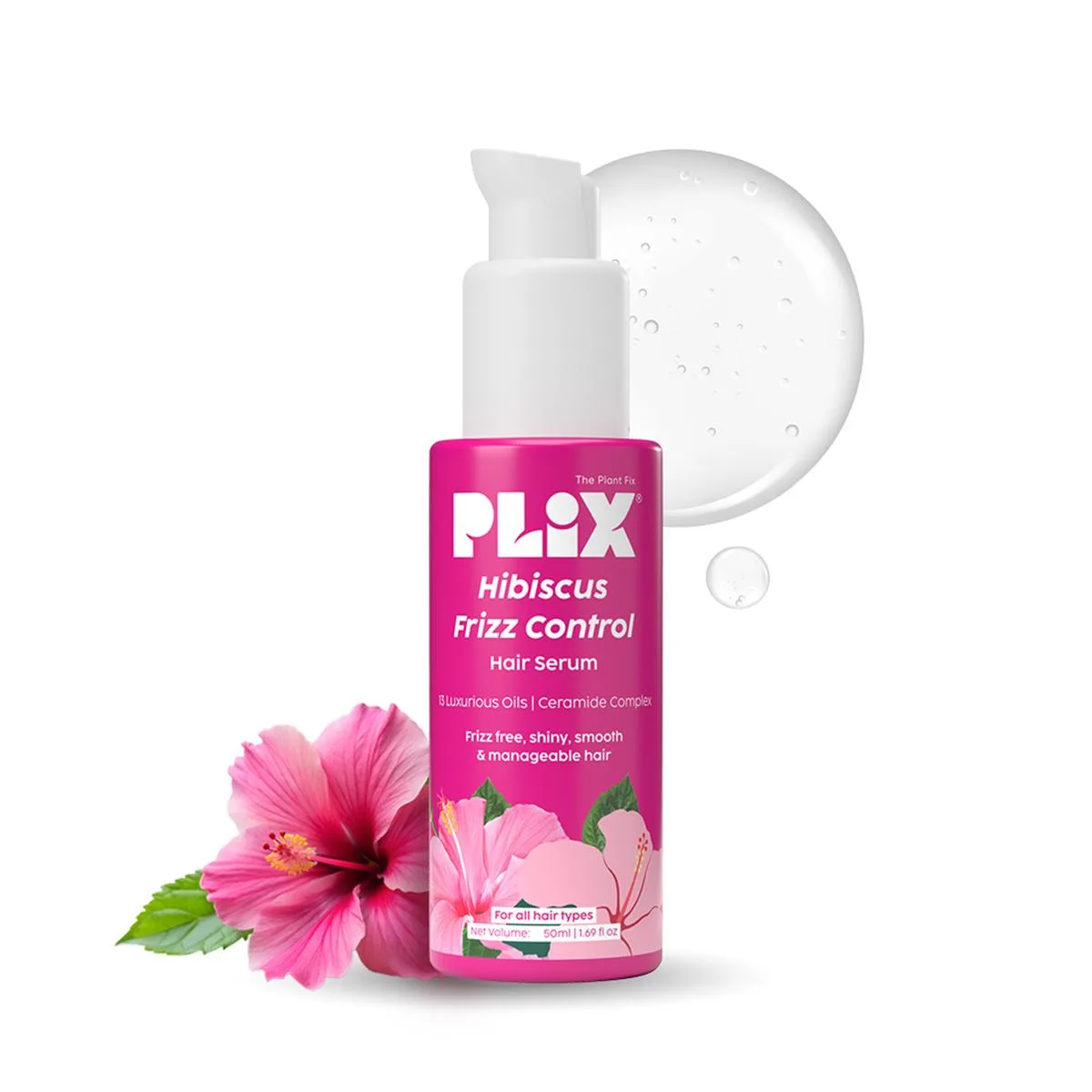 Plix Hibiscus Frizz Control Hair Serum