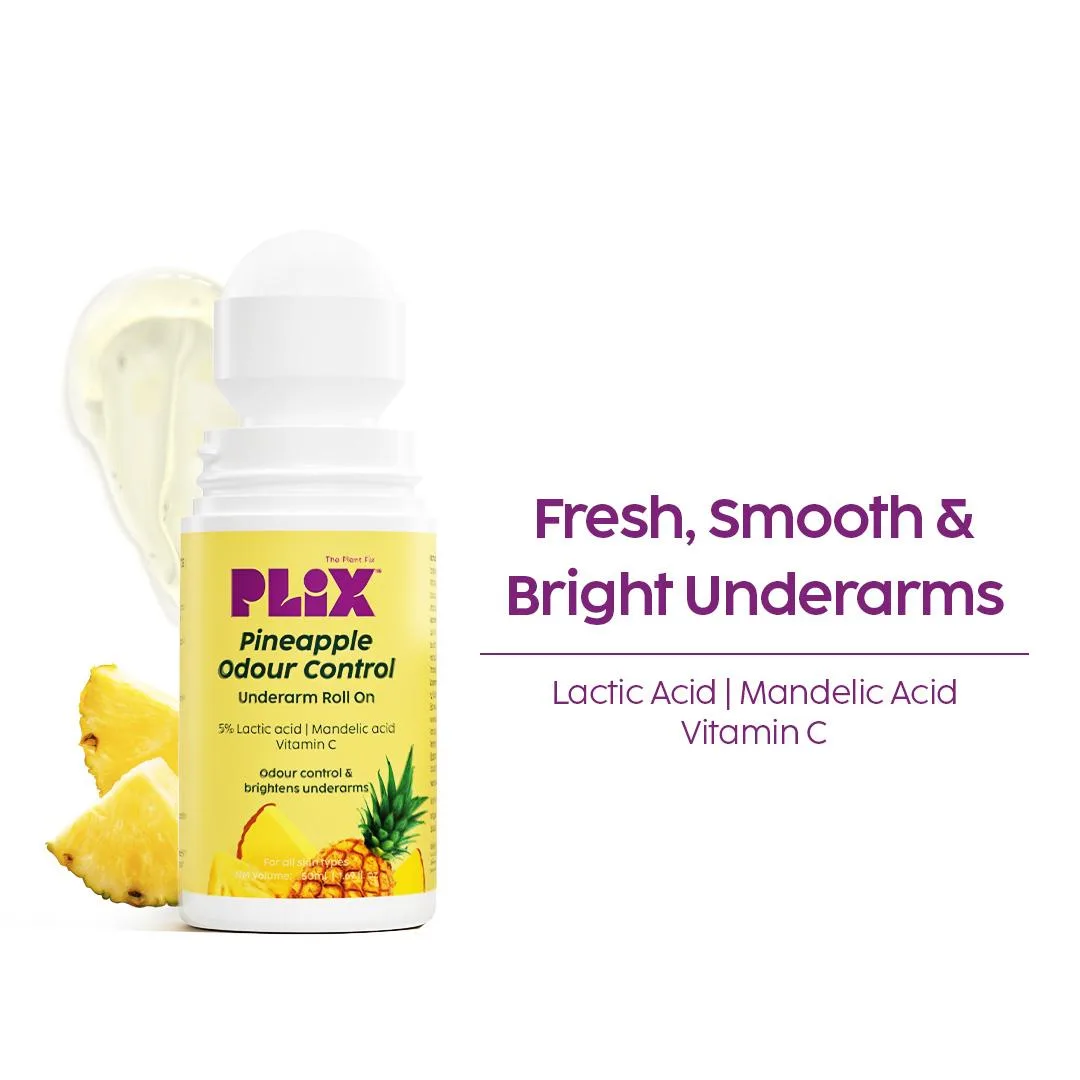 Plix Pineapple Odour Control Roll-On