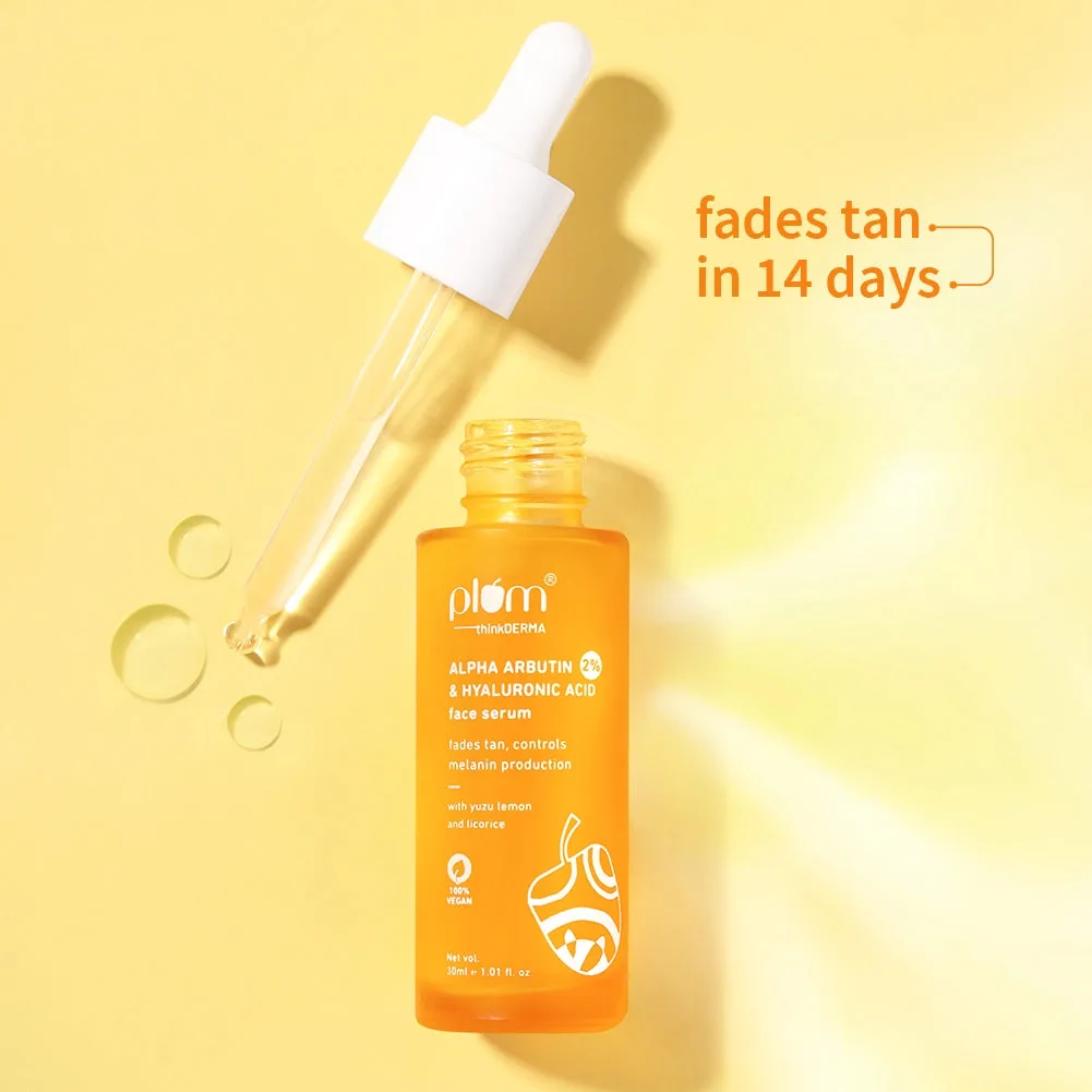 Plum 2% Alpha Arbutin & Hyaluronic Acid Tan-Fading Serum