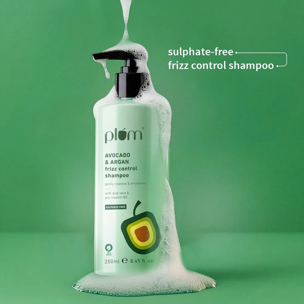 Plum Avocado & Argan Frizz Control Shampoo