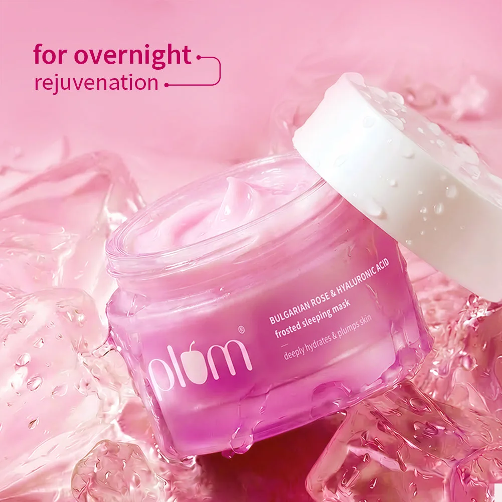 Plum Bulgarian Rose & HA Frosted Sleeping Mask