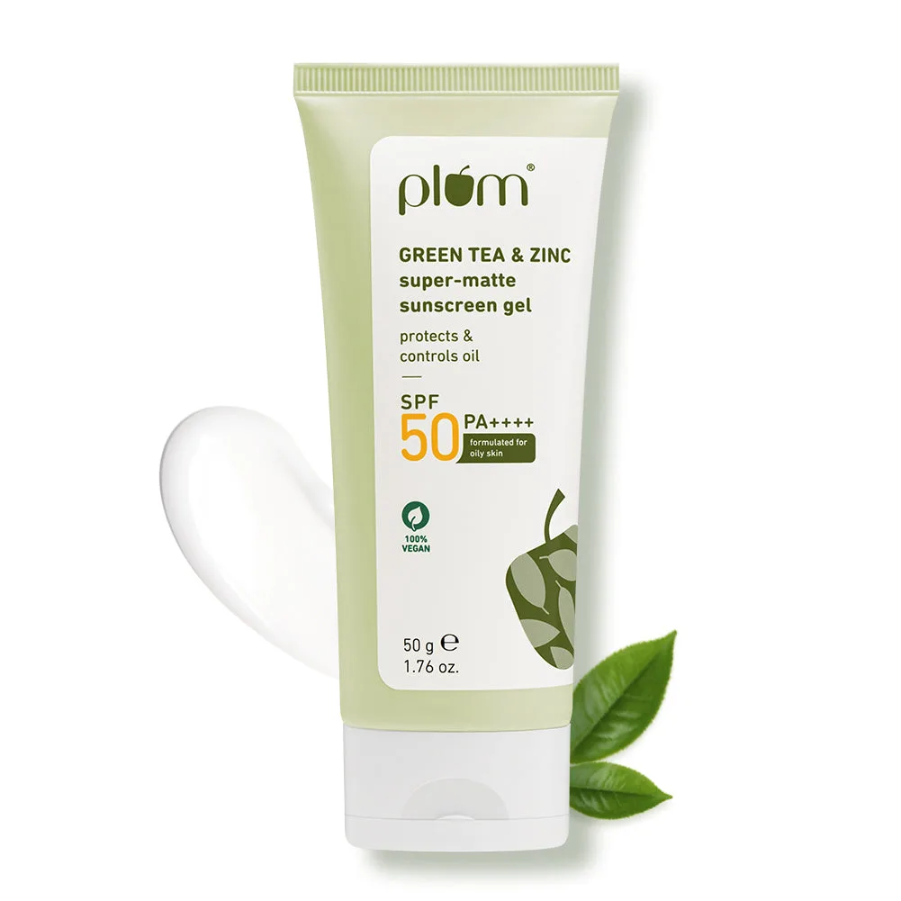 Plum Green Tea & Zinc Super-Matte Sunscreen Gel SPF 50