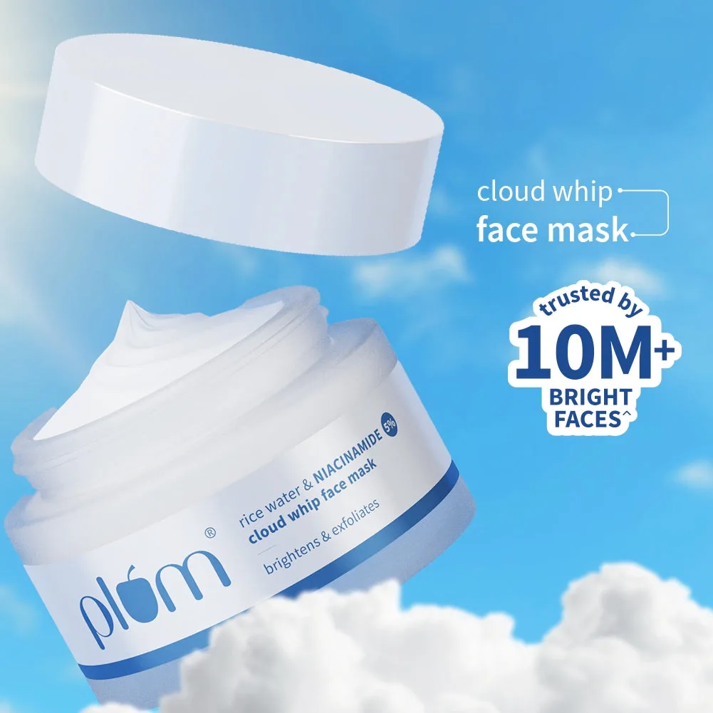 Plum Rice Water & 5% Niacinamide Cloud Whip Mask