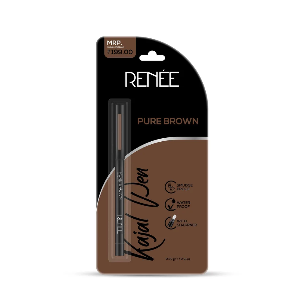 Pure Brown Kajal Pen with Sharpener 0.30g