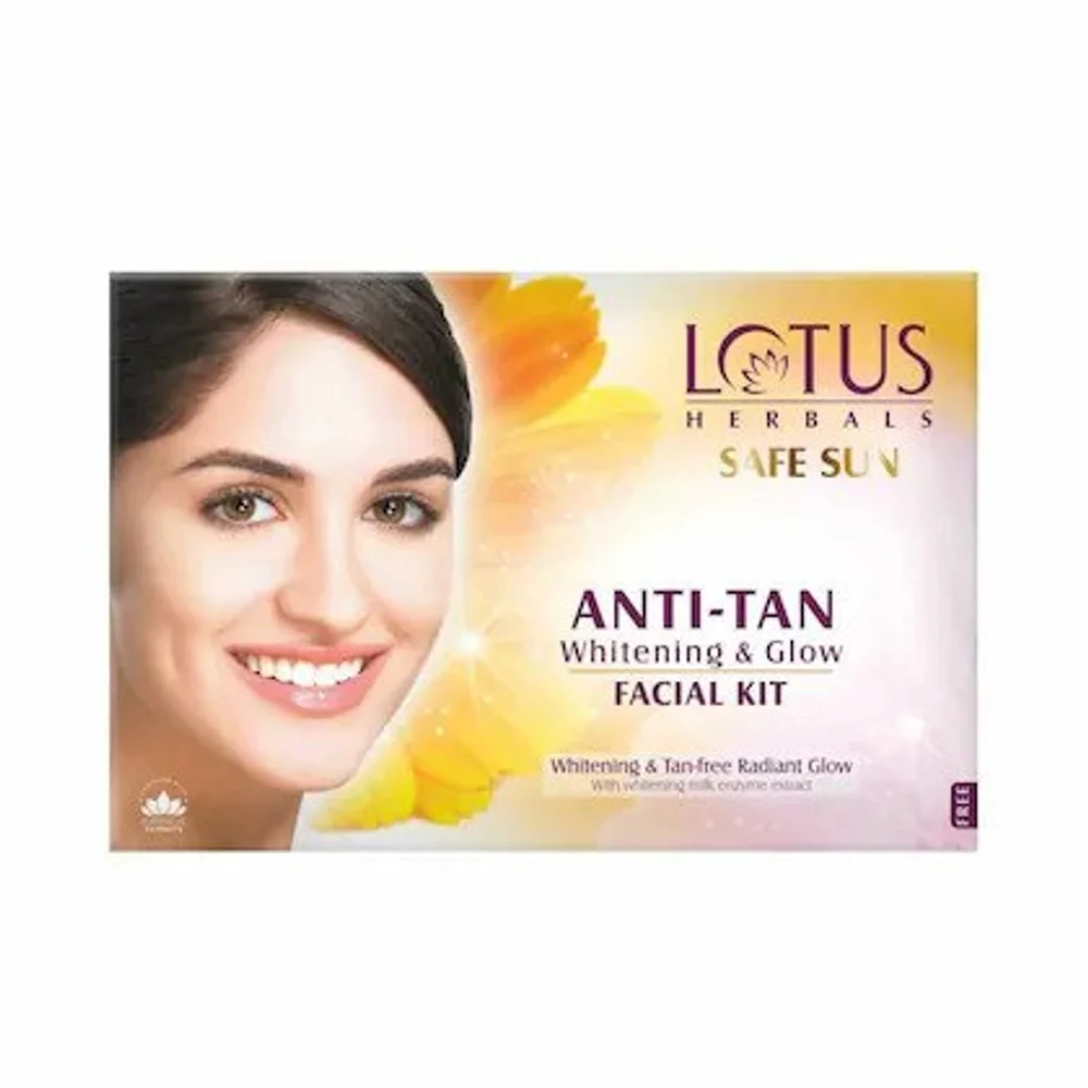 Safe Sun Anti-Tan Whitening & Glow Salon Grade Single Facial Kit