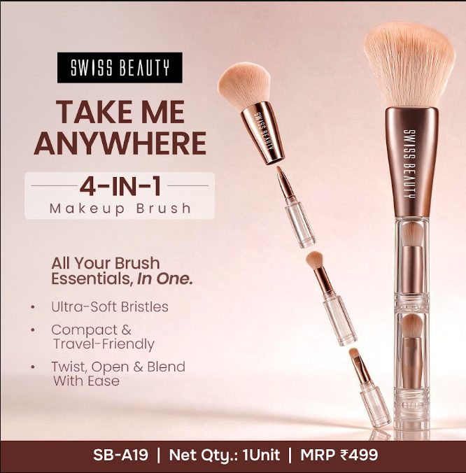 Take Me Anywhere 4-in-1 Makeup Brush